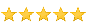 five stars rating icon png